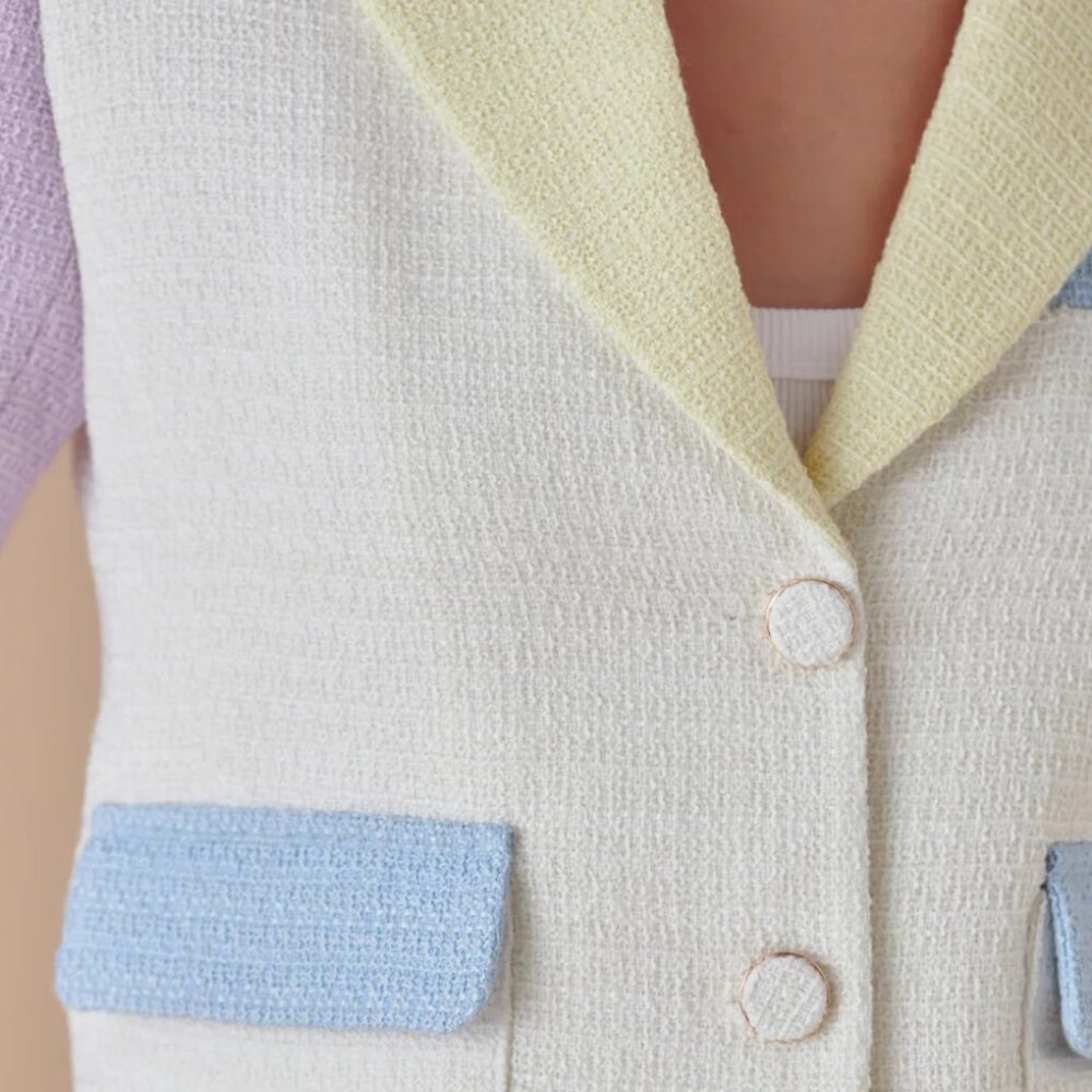 Endless Rose Colorblock Cropped Jacket - Picture 3 of 6